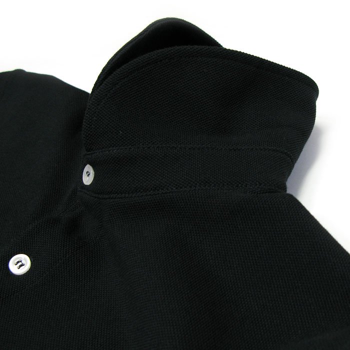 Glacon（グラソン）ラウンドカラー ポロシャツ（ブラック） 詳細画像7