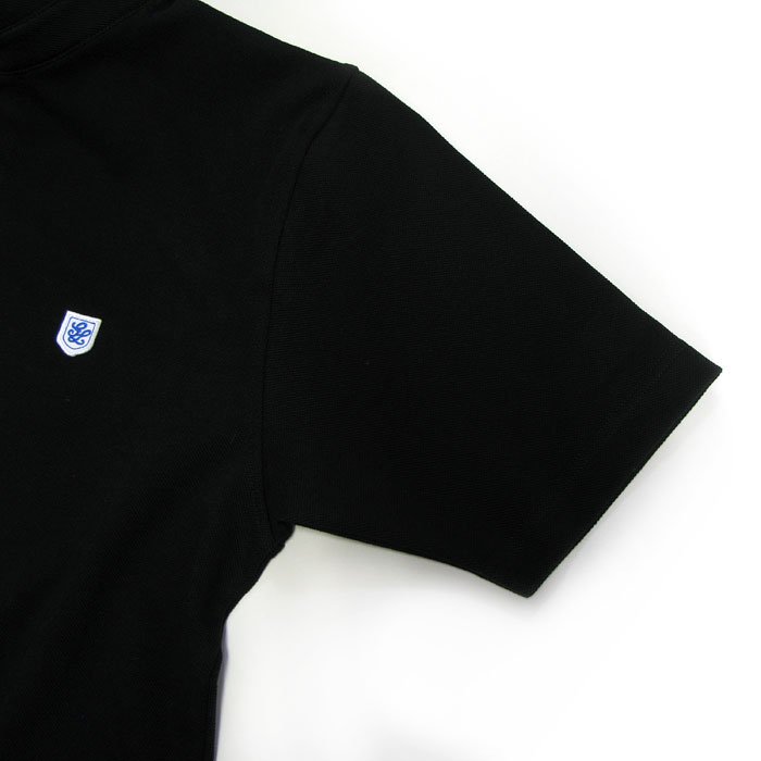 Glacon（グラソン）ラウンドカラー ポロシャツ（ブラック） 詳細画像8