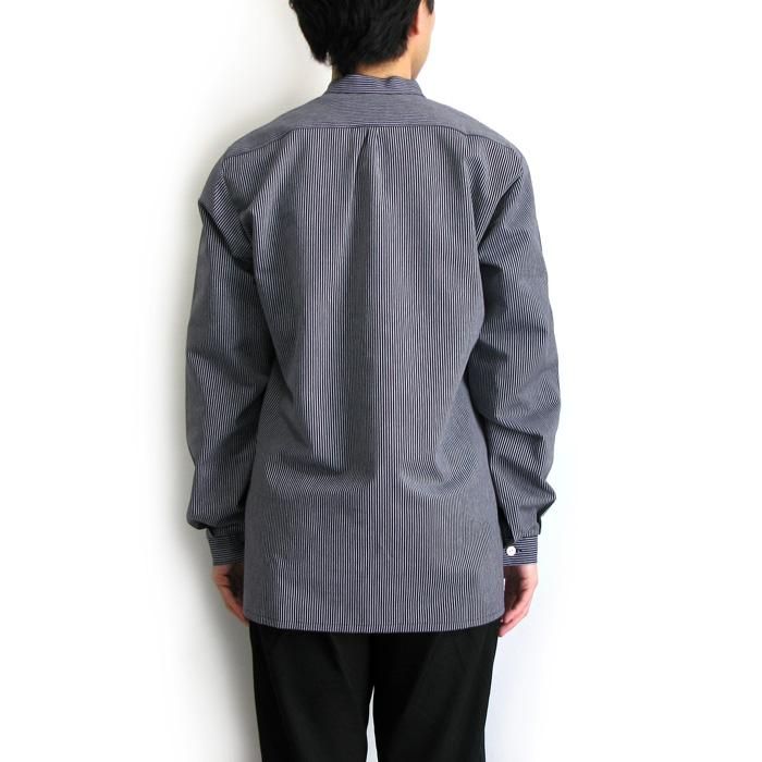 modAS（モダス）フィッシャーマンシャツ（ネイビーストライプ