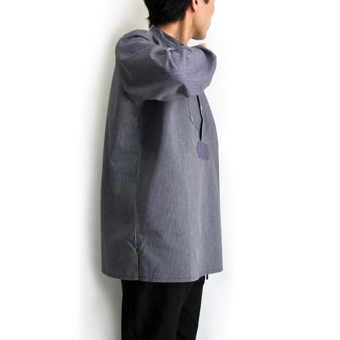 modAS（モダス）フィッシャーマンシャツ（ネイビーストライプ