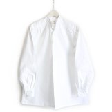 LE LABOUREUR（ラブルール）スタンドカラー ロングシャツ（ホワイト）