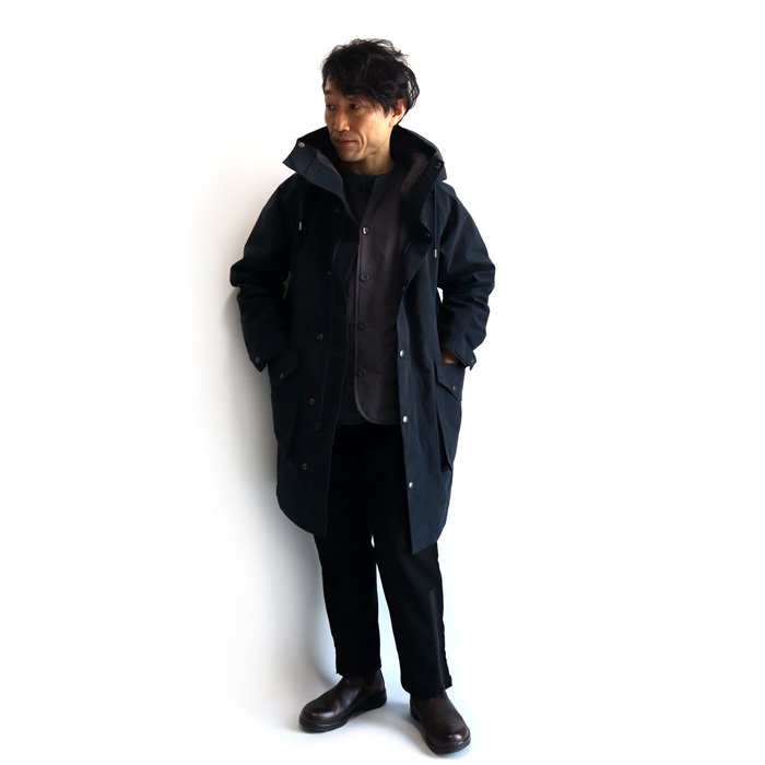 セール必勝法 Made in Japan FUJITO Hood Coat ネイビー - ジャケット