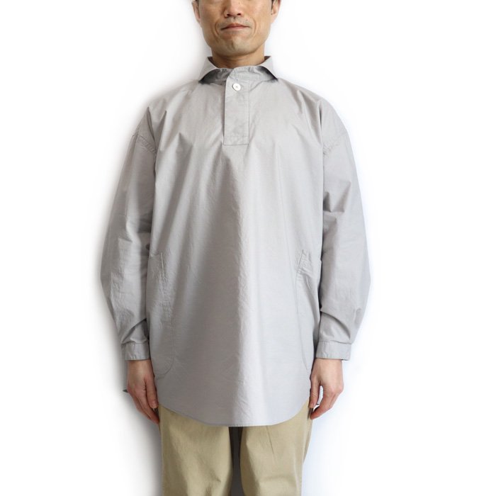 LOLO LIKE（ロロライク）定番プルオーバー型 ビッグシャツ（ライトグレー） 詳細画像1