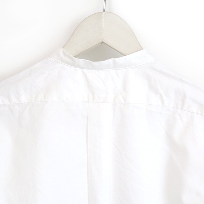 ARAN（アラン）“POBC” プルオーバーバンドカラーシャツ（ホワイト） 詳細画像10
