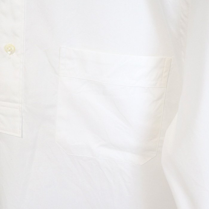 ARAN（アラン）“POBC” プルオーバーバンドカラーシャツ（ホワイト） 詳細画像6