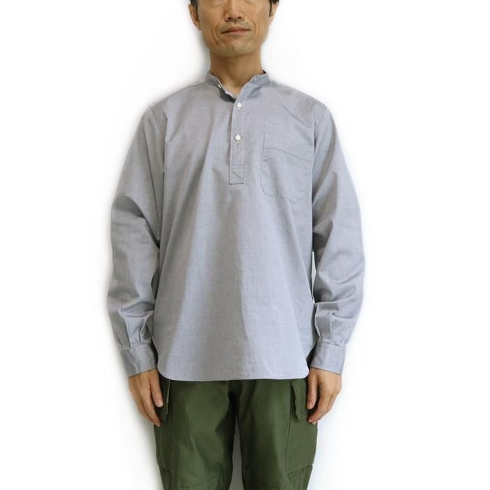 ARANアラン　プルオーバーバンドカラーシャツ\"CHAMBRAY\" ARAN POBC シャンブレ シャツCHAMBRAY（アラン 正規取扱店