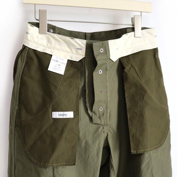 D&G オリーブグリーン カーゴパンツ カーゴパンツ ユニセックス 672－23 カーキ （4L・5L
