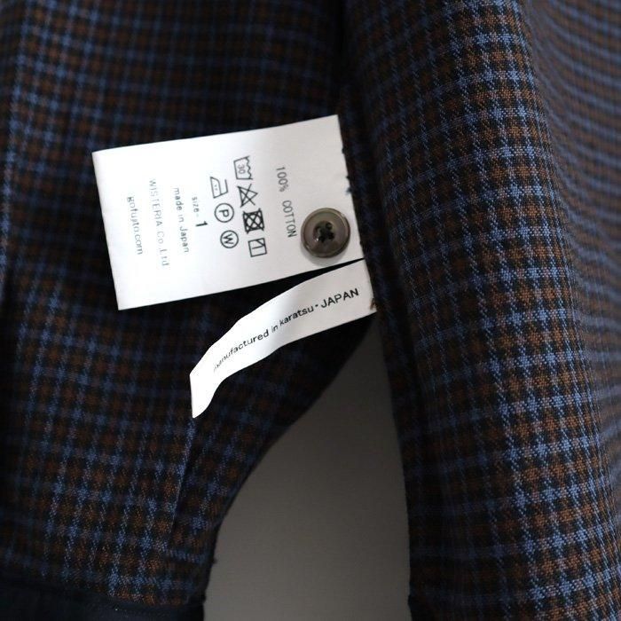 FUJITO（フジト）ハイクシャツ（ブラウンチェック） - 5minutes