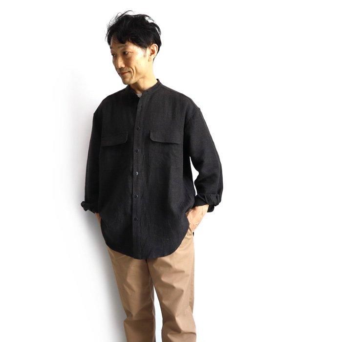 TRUMERPILS　comm.arch コムアーチ リネン comm. arch.（コム・アーチ）リネン×ウールキャンバス L/S シャツ