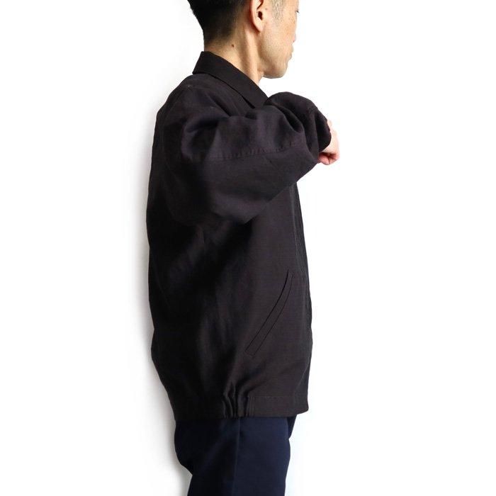 FUJITO（フジト）ジップアップ ブルゾン（ダークブラウン