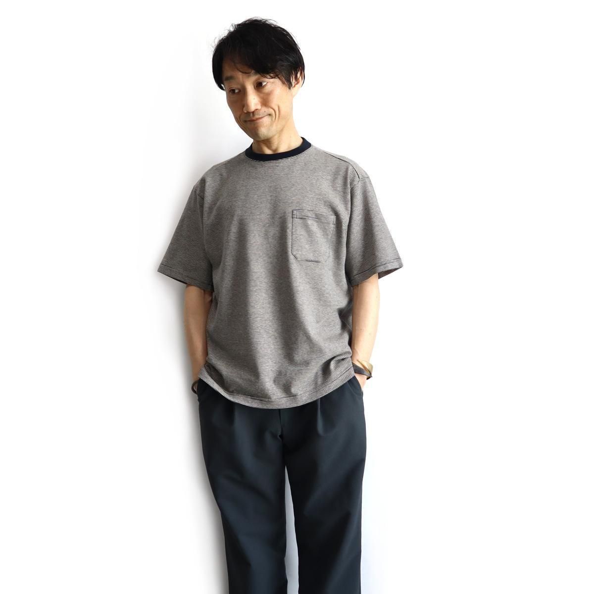 comm. arch.（コム・アーチ）コットン×ヘンプ ピンボーダー S/S