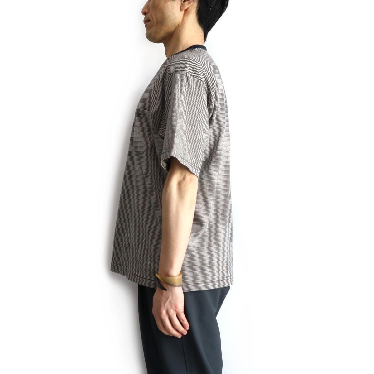 comm. arch.（コム・アーチ）コットン×ヘンプ ピンボーダー S/S