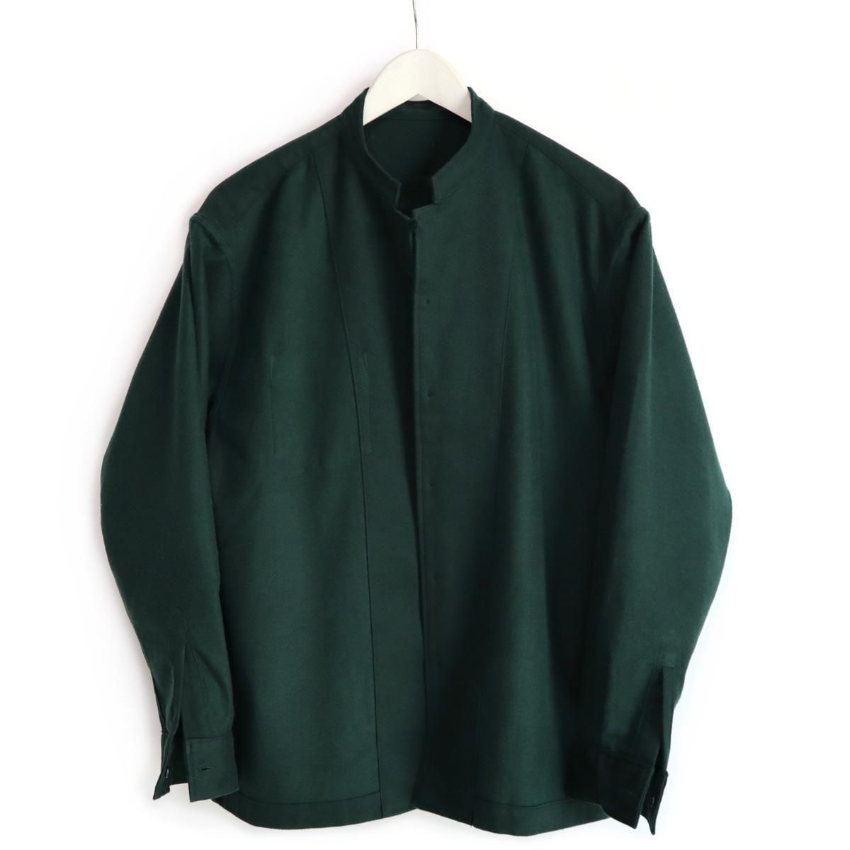 EEL Products イールプロダクツ バイカラーシャツ　グリーン EEL Products（イール プロダクツ）バイカラーシャツ（グリーン