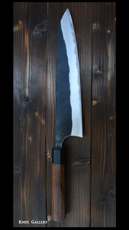 黒崎 真 牛刀 包丁 240mm 白紙鋼 黒打ち ホンジュラスローズウッド 黒崎 真 牛刀 包丁 240mm 白紙鋼 黒打ち ホンジュラスローズウッド