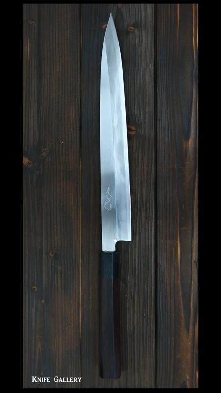 三徳　包丁　粉末ハイス鋼(SRS13) 佐治武士作『SRS13 粉末ハイス鋼 三徳包丁』黒合板ハンドル