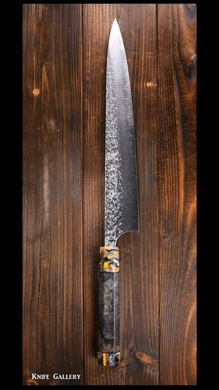 黒崎 優 Yu Kurosaki 雫 筋引包丁240mm SG2 UNIQUE design 2