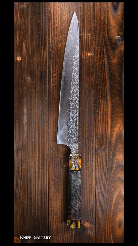 黒崎 優 Yu Kurosaki 雫 筋引包丁240mm SG2 UNIQUE design 2