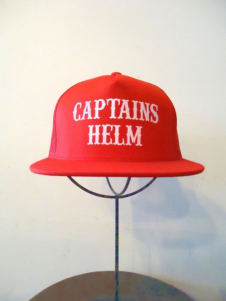 Captains Helm キャプテンズヘルム Locals Logo Mesh Cap メッシュキャップ Red