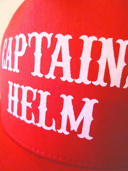 CAPTAINS HELM (キャプテンズヘルム) LOCALS LOGO MESH CAP(メッシュキャップ)RED