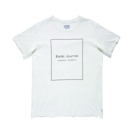 BANKS (バンクス)NUE TEESHIRT(ボックスロゴTシャツ) OFF WHITE