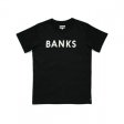 BANKS (バンクス)CLASSIC TEESHIRT(クラシックロゴTシャツ) DIRTY BALCK