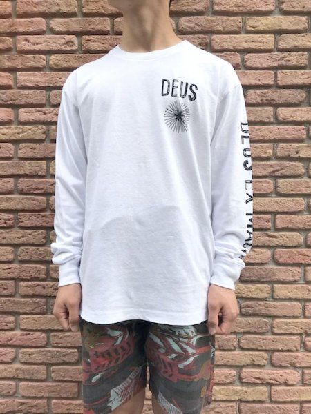 Deus ex Machina (デウスエクスマキナ) Spiral Ls Tee (長袖Tシャツ) WHITE