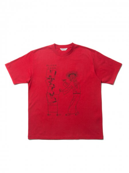 COOTIE (クーティー) Print S/S Tee (JESUS) (プリント半袖Tシャツ) Red