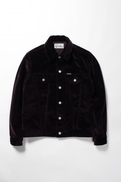 WACKO MARIA (ワコマリア) VELOUR TRUCKER JACKET (ベロアトラッカー 