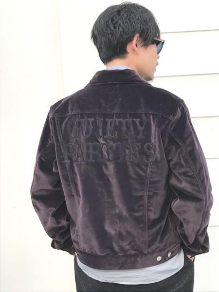 WACKO MARIA (ワコマリア) VELOUR TRUCKER JACKET (ベロアトラッカー ...