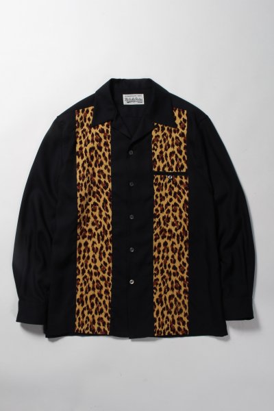 WACKO MARIA (ワコマリア) 50'S SHIRT(TYPE-3) (50'Sシャツ) BLACK-LEOPARD