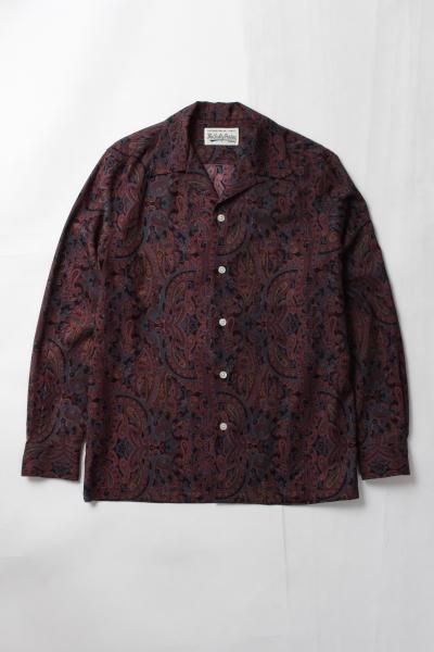 WACKO MARIA (ワコマリア) PAISLEY OPEN COLLAR SHIRT (ペイズリー