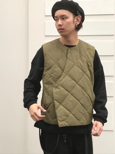 REMI RELIEF (レミレリーフ) インナーダウンベスト KHAKI