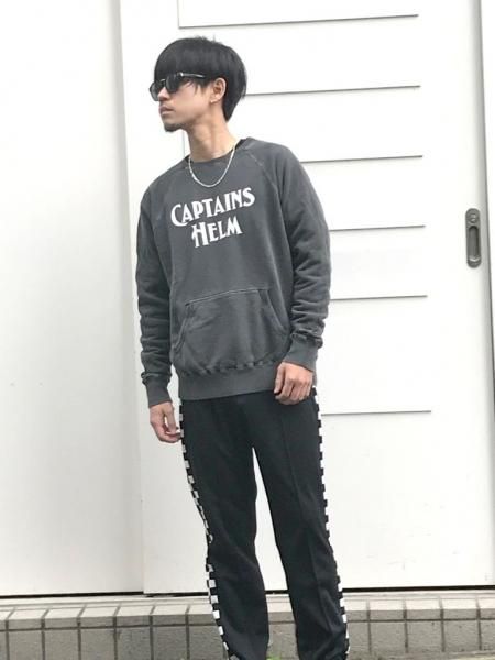 CAPTAINS HELM (キャプテンズヘルム) PIGMENT CUT-OFF SWEAT(ROGO