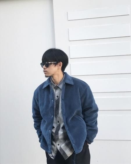 COOTIE (クーティー) Boa Coach Jacket(ボアコーチジャケット) Blue