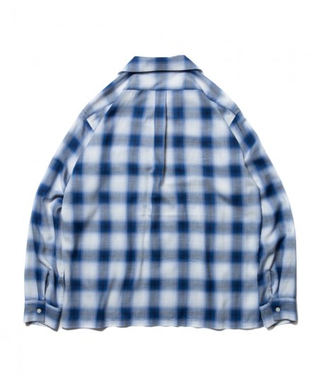 ROTTWEILER (ロットワイラー) Rayon Check Open Collar LS Shirt