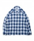 50%OFFROTTWEILER (åȥ磻顼) Rayon Check Open Collar LS Shirt (졼åץ󥫥顼Ĺµ) BLUE