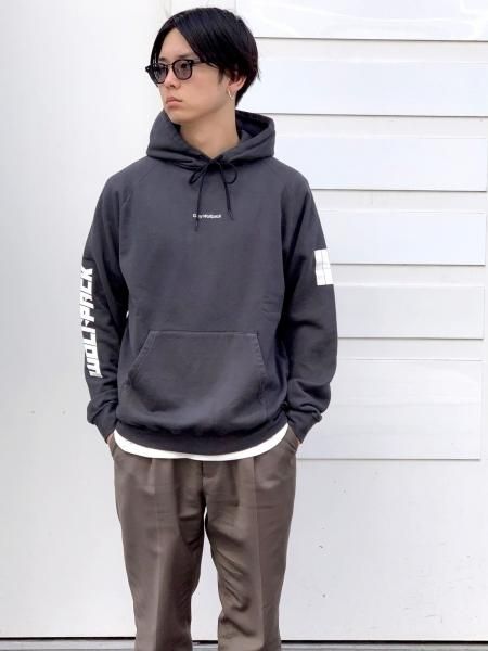 Rottweiler ロットワイラー Dyed Pullover Sweat 後染めプルオーバーパーカー Black