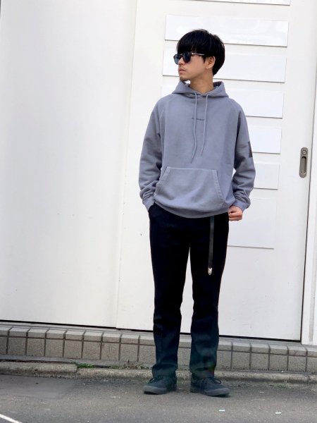 ROTTWEILER (ロットワイラー) Dyed Pullover Sweat (後染めプルオーバーパーカー) GRAY