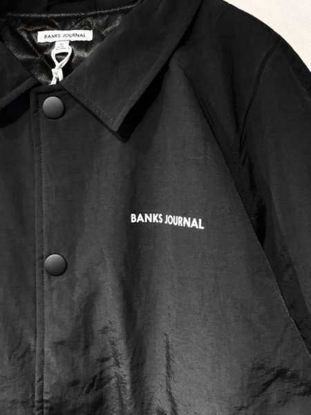 BANKS (バンクス) OFFICAL LABEL(キルティングコーチジャケット) BLACK