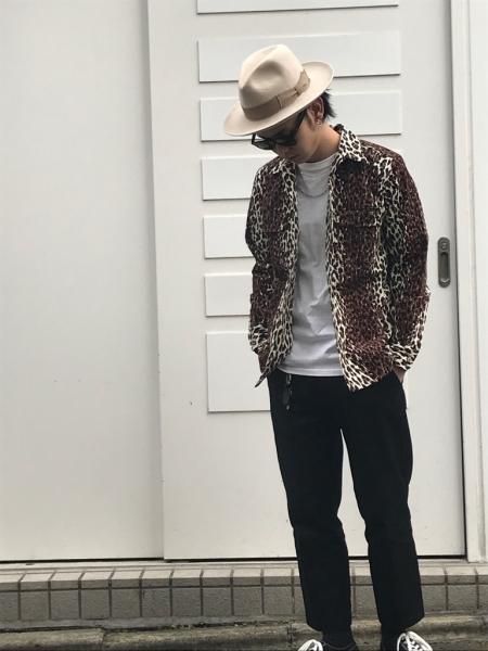 WACKO MARIA (ワコマリア) LEOPARD CORDUROY OPEN COLLAR SHIRT