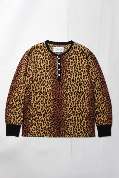 WACKO MARIA (ワコマリア) LEOPARD HENLY NECK THERMAL SHIRT ( TYPE-1