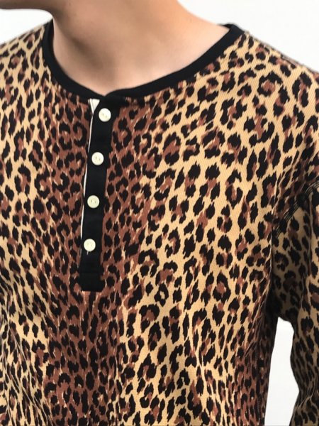 WACKO MARIA (ワコマリア) LEOPARD HENLY NECK THERMAL SHIRT ( TYPE-1