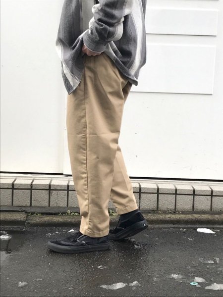 COOTIE (クーティー) Familia 2 Tuck Trousers (タックトラウザー) Beige