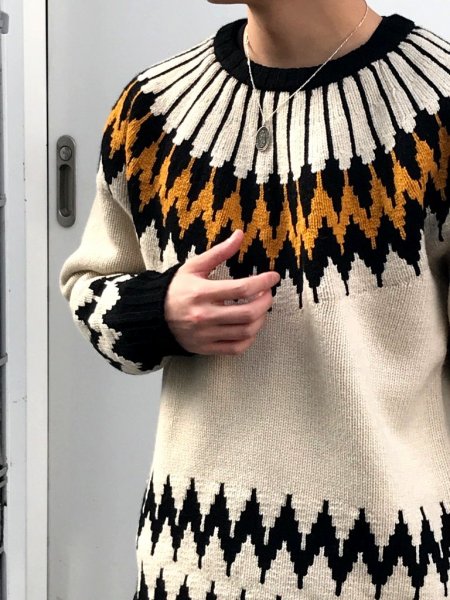 【極美品】ディックバイザー　ウール100％　　ノルディックセーター