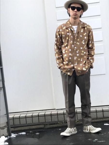 WACKO MARIA (ワコマリア) DOTS L/S HAWAIIAN SHIRT (TYPE-2) (ドット ...