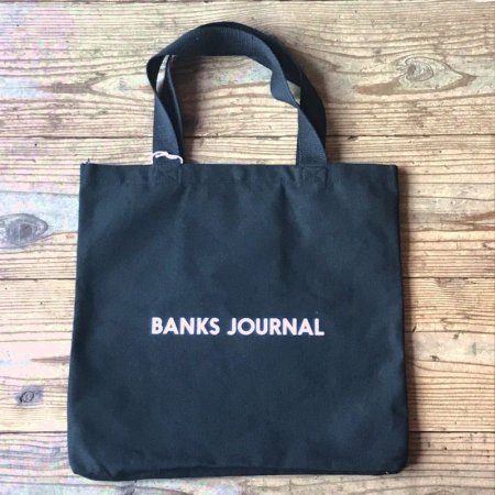 残り1点】BANKS (バンクス) LABEL TOTE BAG (トートバッグ) BLACK