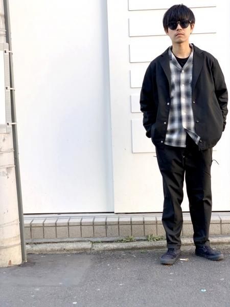 COOTIE (クーティー) T/R Lapel Coach Jacket (コーチジャケット) Black