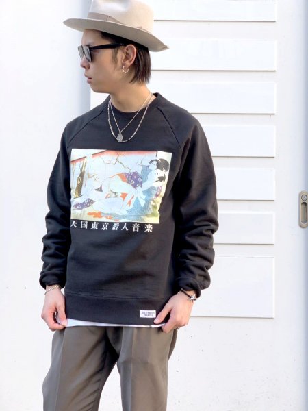 WACKO MARIA (ワコマリア) WASHED HEAVY WEIGHT CREW NECK SWEAT SHIRT