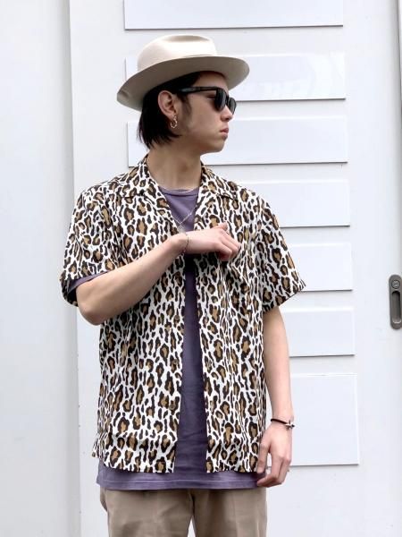 WACKO MARIA (ワコマリア) HAWAIIAN SHIRT S/S (TYPE-6)(レオパードアロハシャツ) WHITE