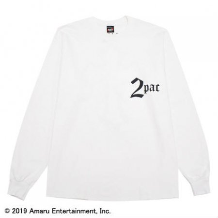 RAPTEES(ラップティーズ) 2PAC CROSS L/S TEE (トゥーパック長袖T